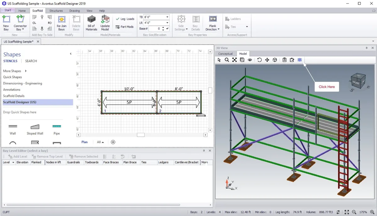 Avontus Designer interface