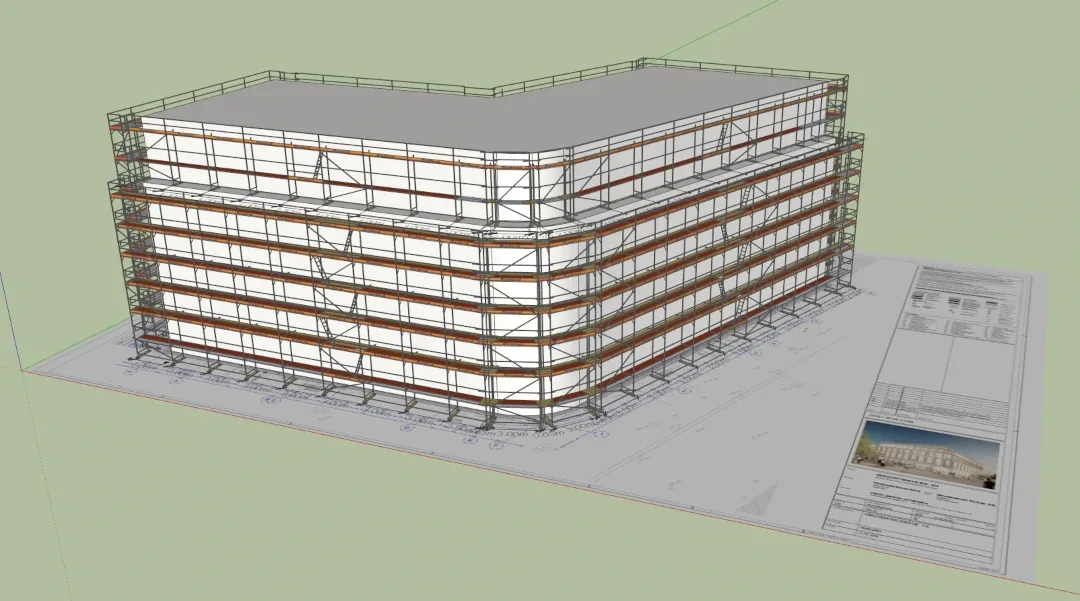 Scaffmax SketchUp plugin interface